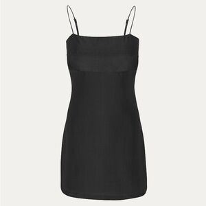 Realisation Par Black Satin Dress